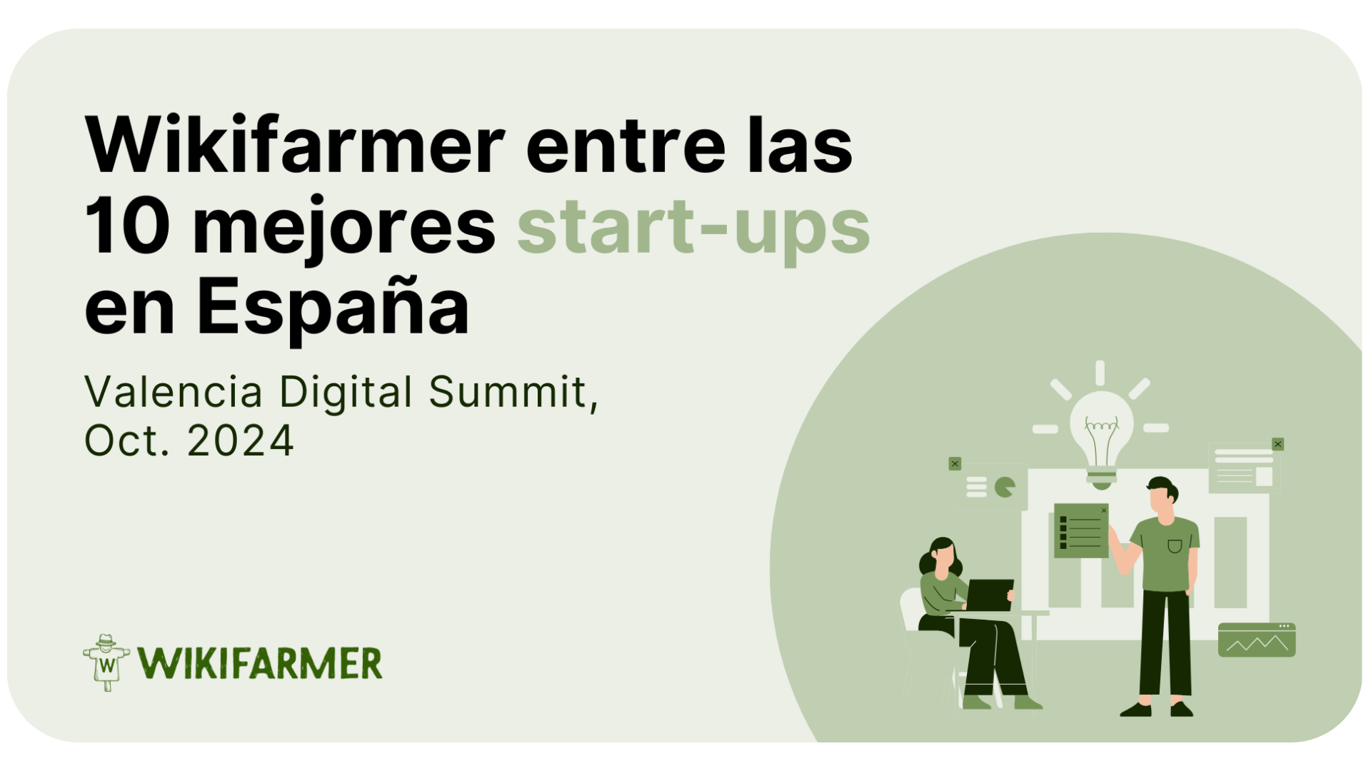 Wikifarmer entre los 10 finalistas a la mejor startup en el Valencia Digital Summit