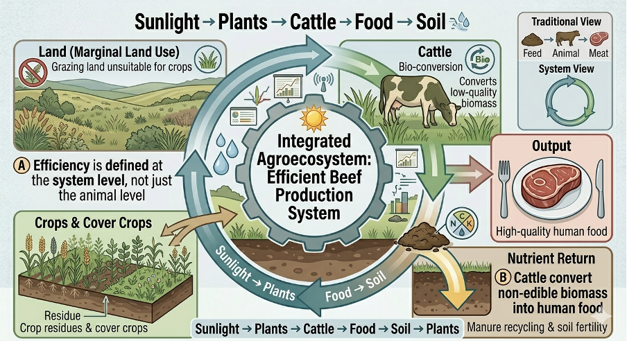 Redefining efficiency in beef production through genetics, nutrition ...