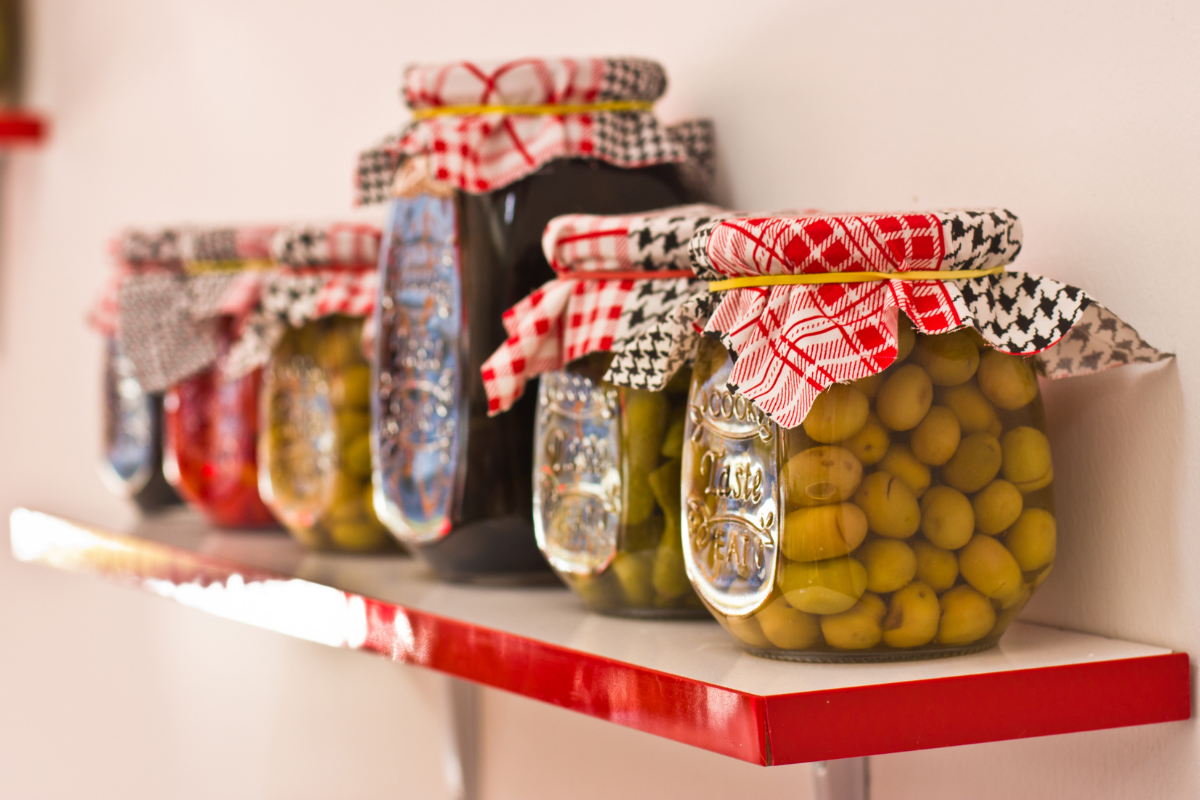 Home-cured olives in jars How to cure olives at home