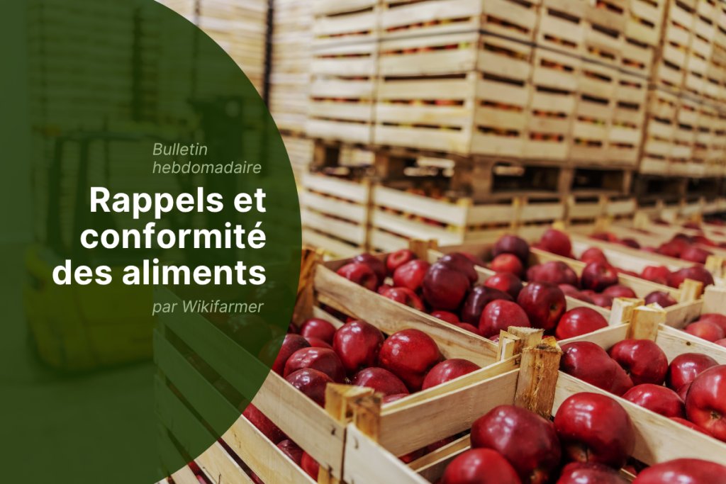 Suivi hebdomadaire des rappels et de la conformité des produits alimentaires - semaine 28/2025