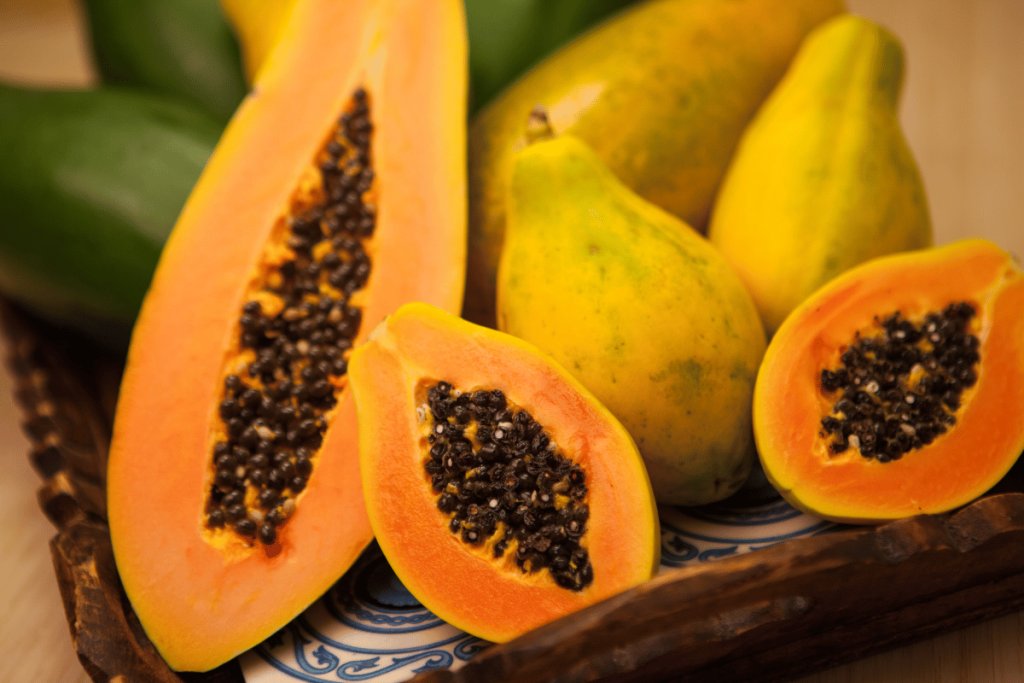 How can you tell if a papaya is ripe?