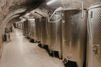 Stainless steel tanks in a cellar Spanish data put olive oil supply 6% above the storage rule threshold