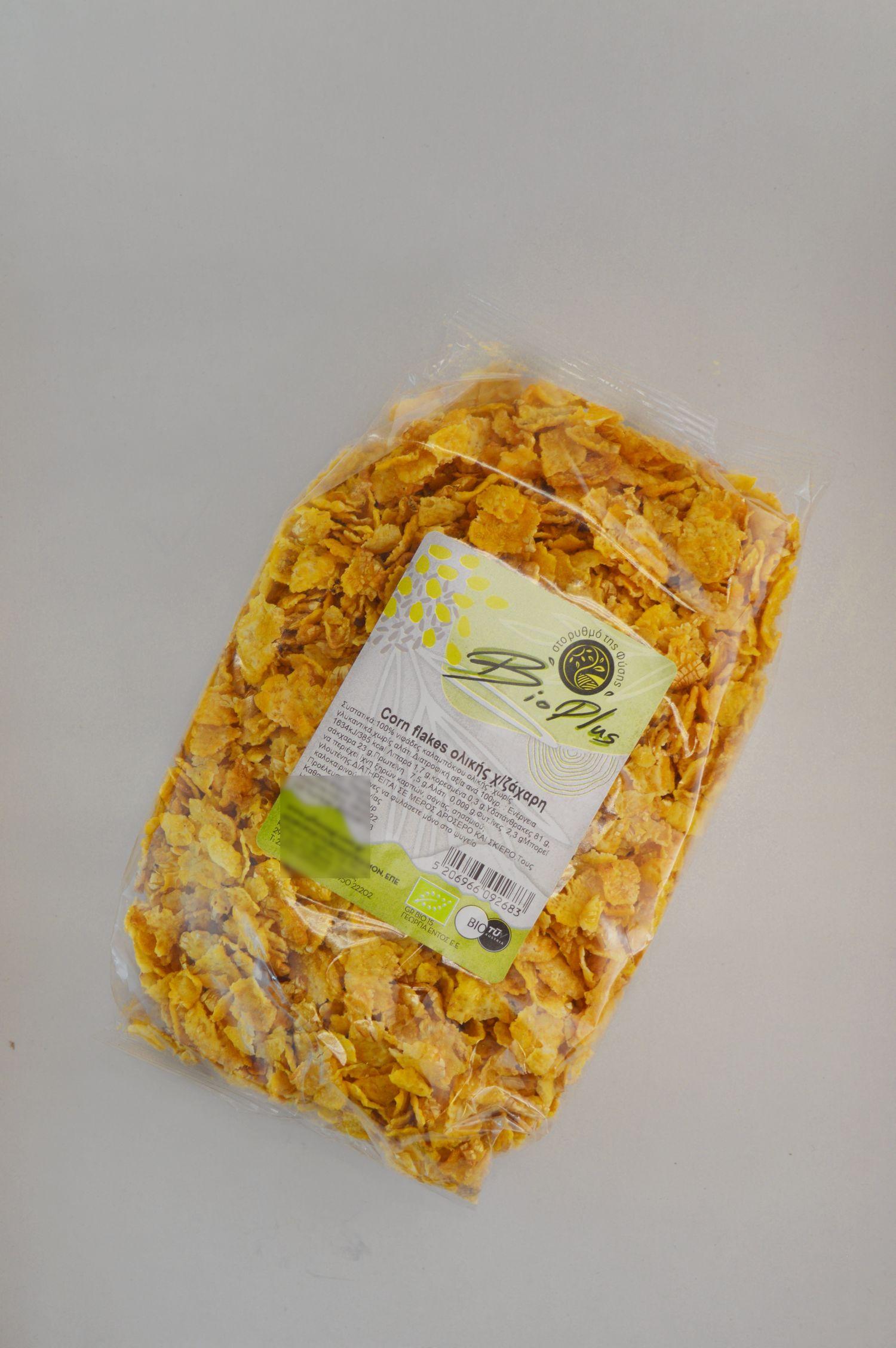 Wholemeal Corn flakes without sugar 'Bio Plus' 250gr VONITSA Wikifarmer