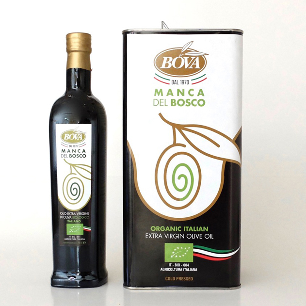 MANCA DEL BOSCO Organic extra virgin olive oil bottle 750 ml