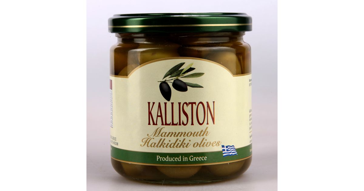 Authentic Greek green olives KALLISTON 400ml glass Ermioni Wikifarmer