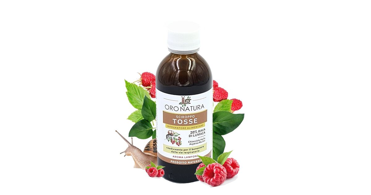 Cough Syrup Oro Natura With 20 Snail Slime 150 ml Vellezzo