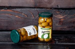 Green olives in a jar 215gr - Agrinio