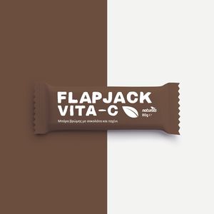 Flapjack Vita-C with Oats, chocolate & tahini - without coating NATURALS 80g