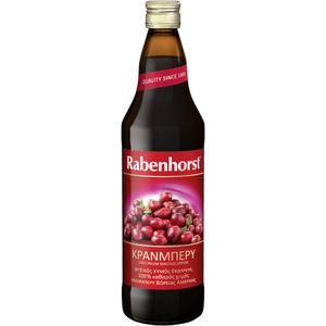 Cranberry juice 100% large (no sugar added) 6x750ml