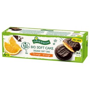Organic soft cake with orange (without palm oil) 12x150gr