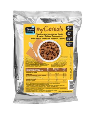 Cereal Flakes with Cocoa and Hazelnut Cream Filling Gluten Free 250g