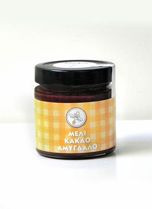Honey spread with almond and cocoa 250gr