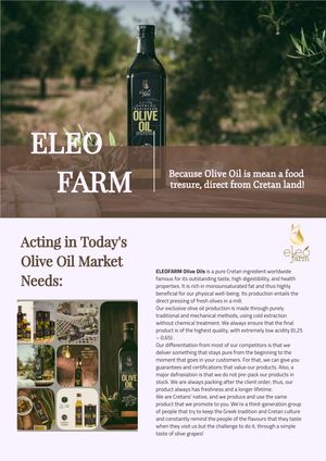 ELEOFARM Extra Virgin Olive Oil Maraska 250ml