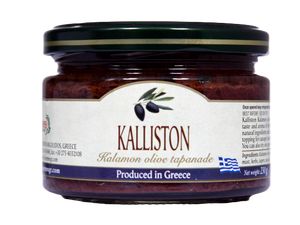 Auténtica Pasta de aceitunas negras griegas KALLISTON en tarro de cristal 270ml