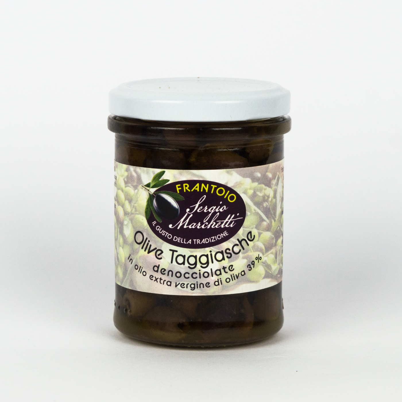 Pitted Taggiasca Olives in extra virgin olive oil - 180g