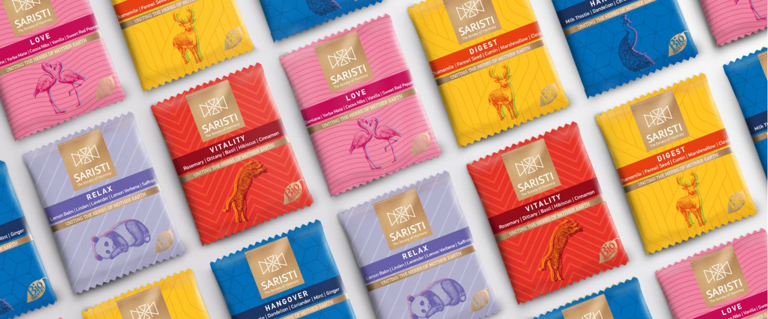 SARISTI Organic Herbal Tea Blend Assortment Box
