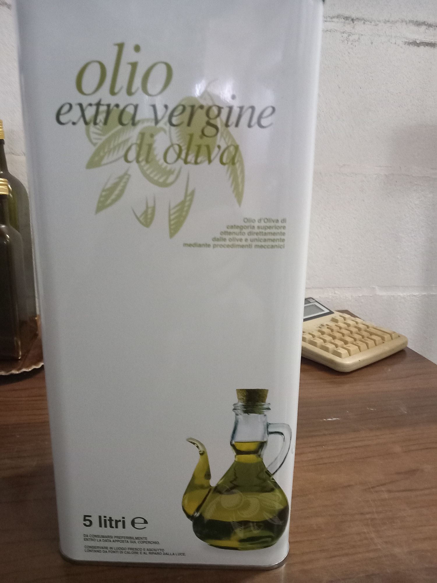 Extra Virgin Olive Oil - 4 cans of 5 liters
