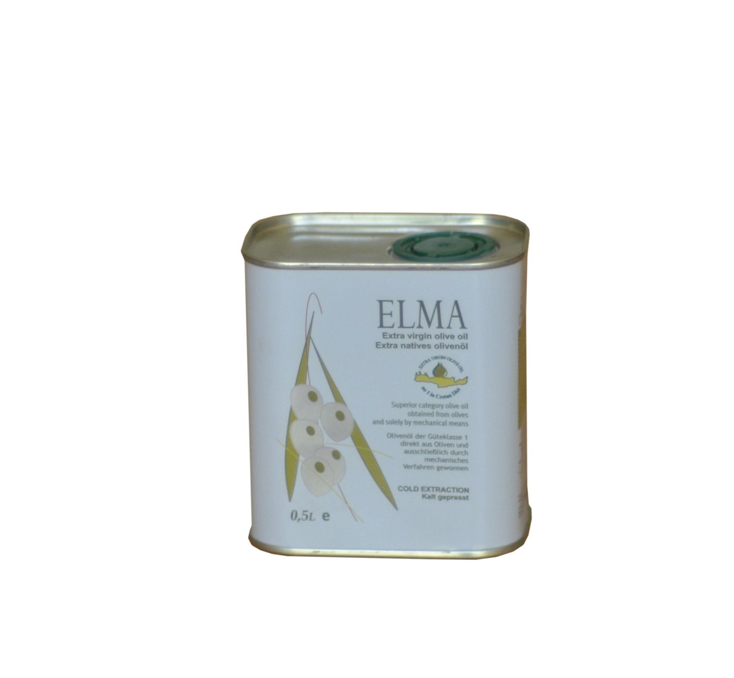 Elma extra virgin olive oil metal can 500ml