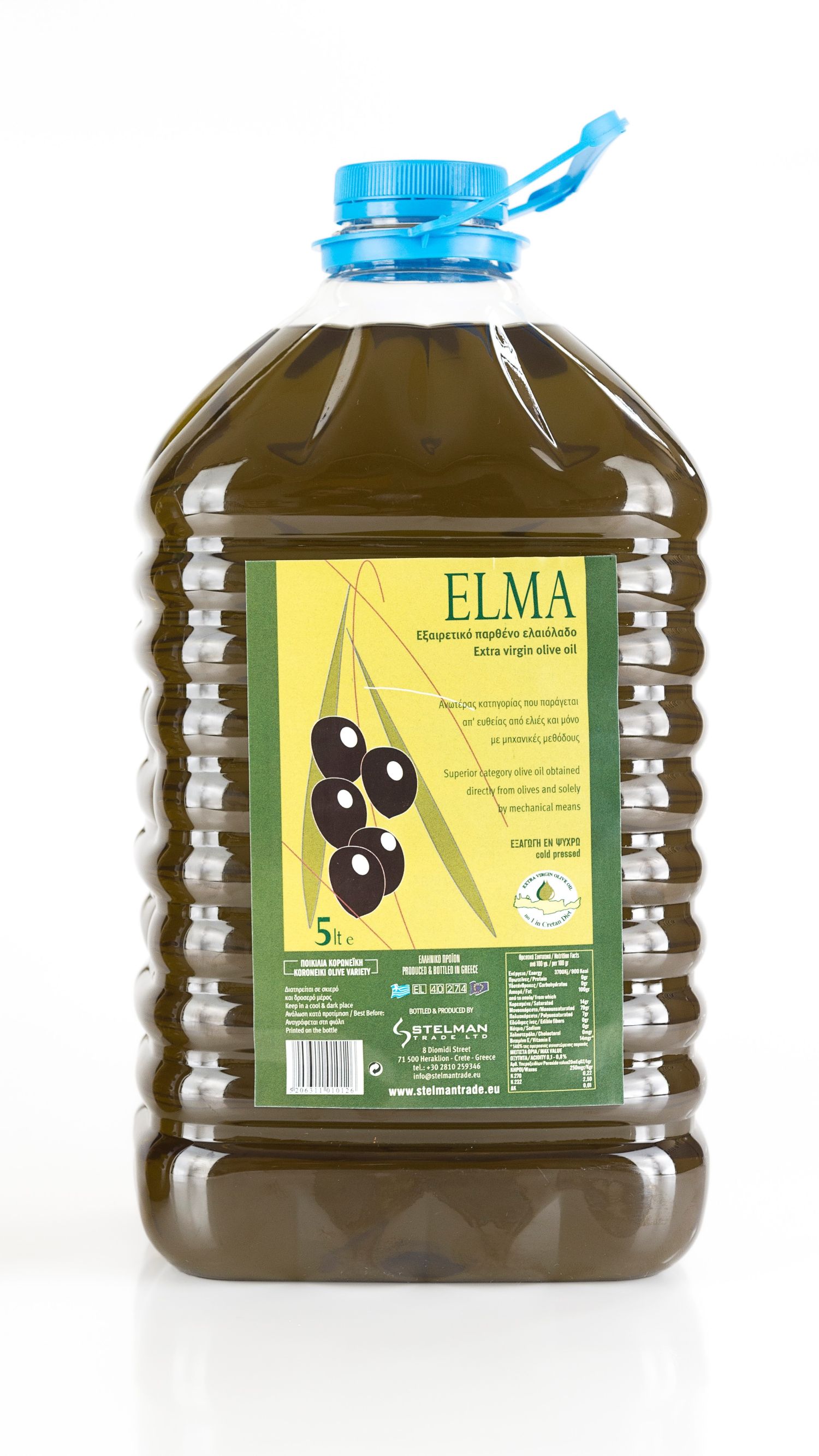 Elma extra virgin olive oil PET 5 Lt