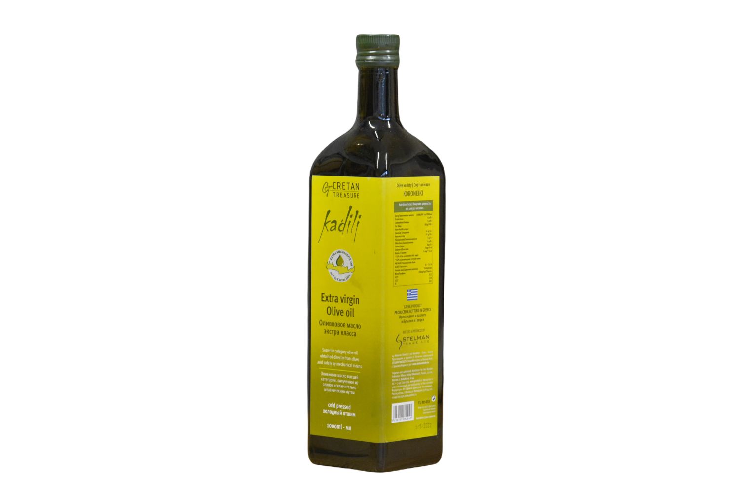 Kadili extra virgin olive oil glass bottle 1Lt