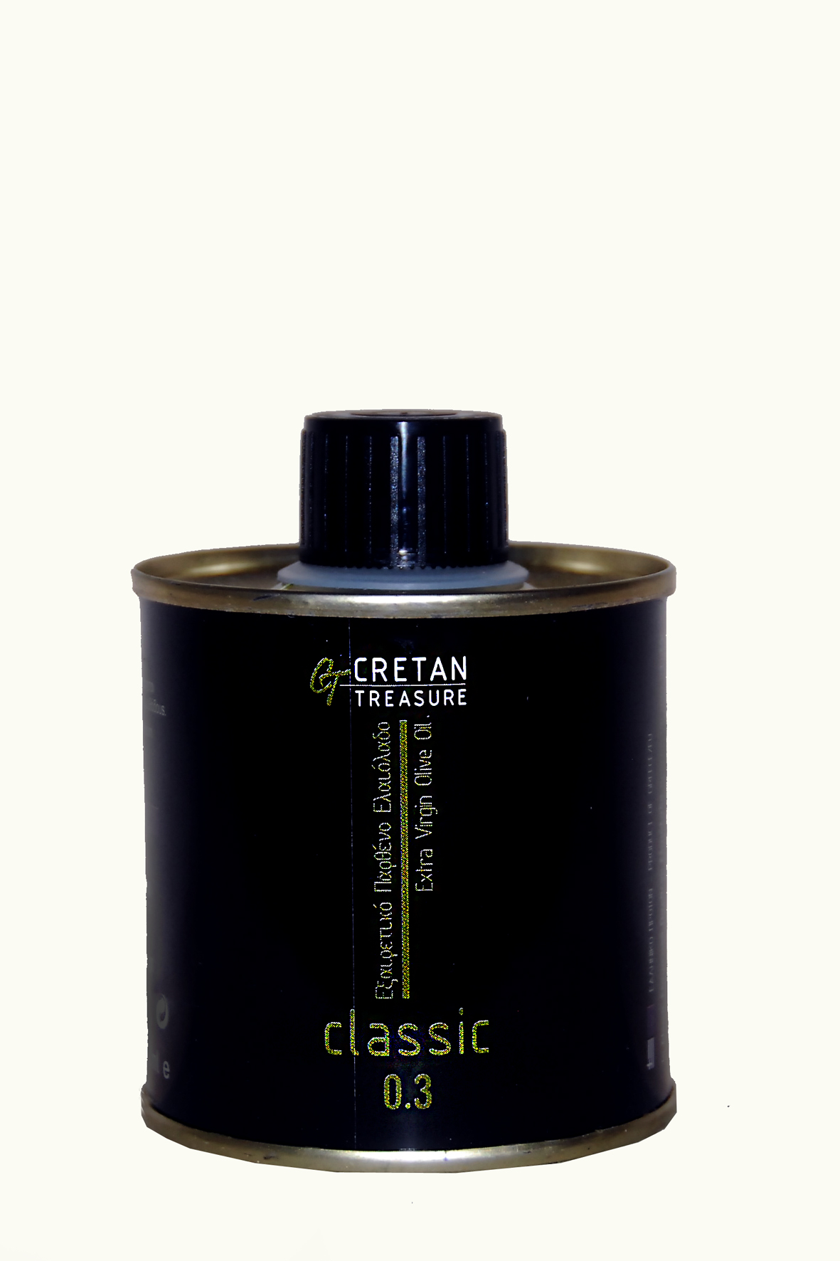 Cretan Treasure Classic 0.3 extra virgin olive oil metal can 100ml