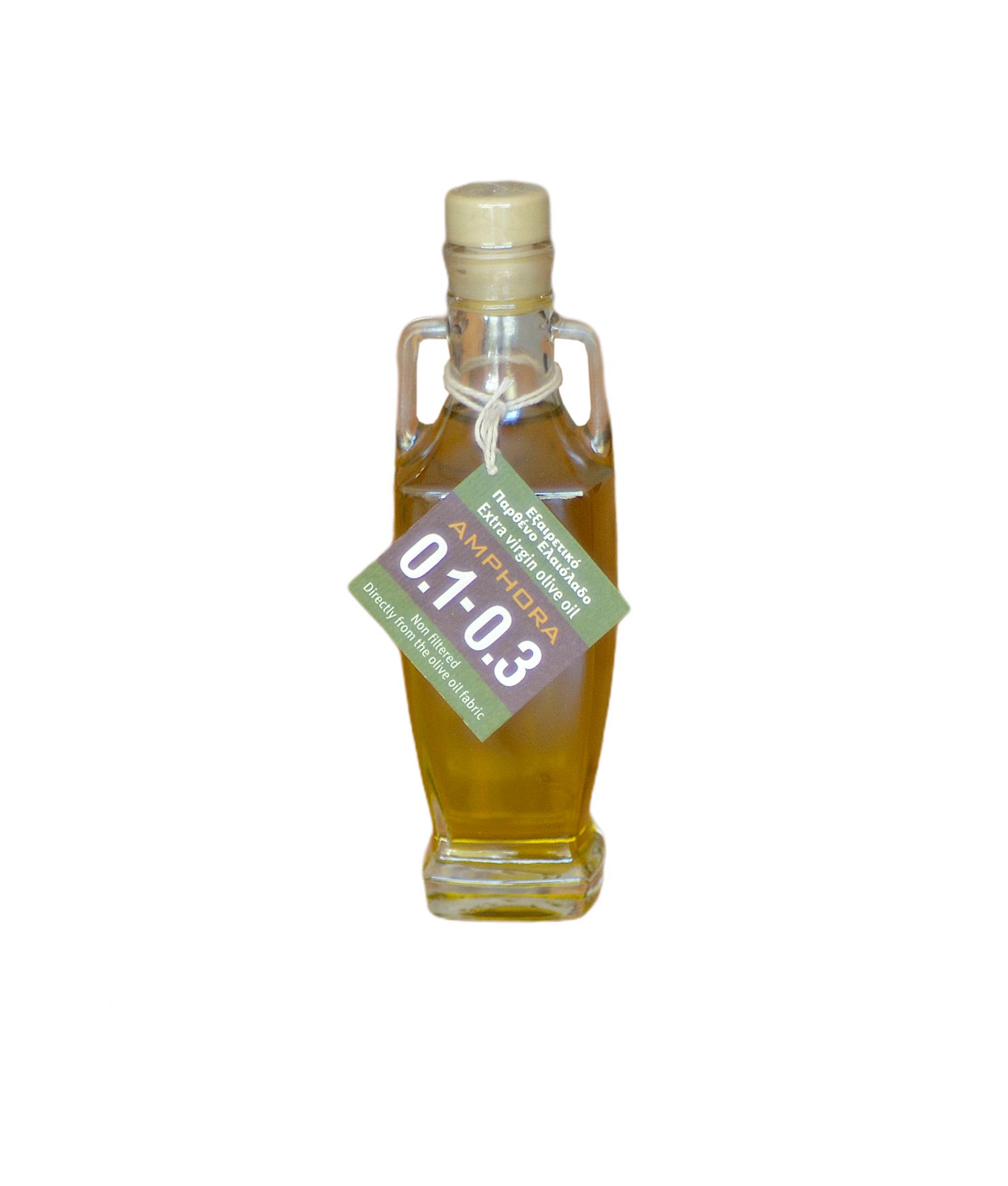 Extra virgin olive oil glass bottle amphora 250ml