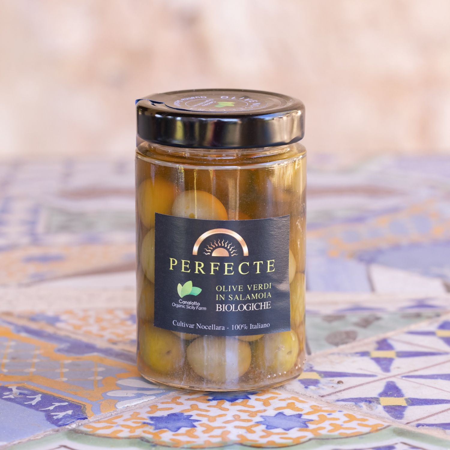 Sicilian Organic Olives Nocellara in brine 190g