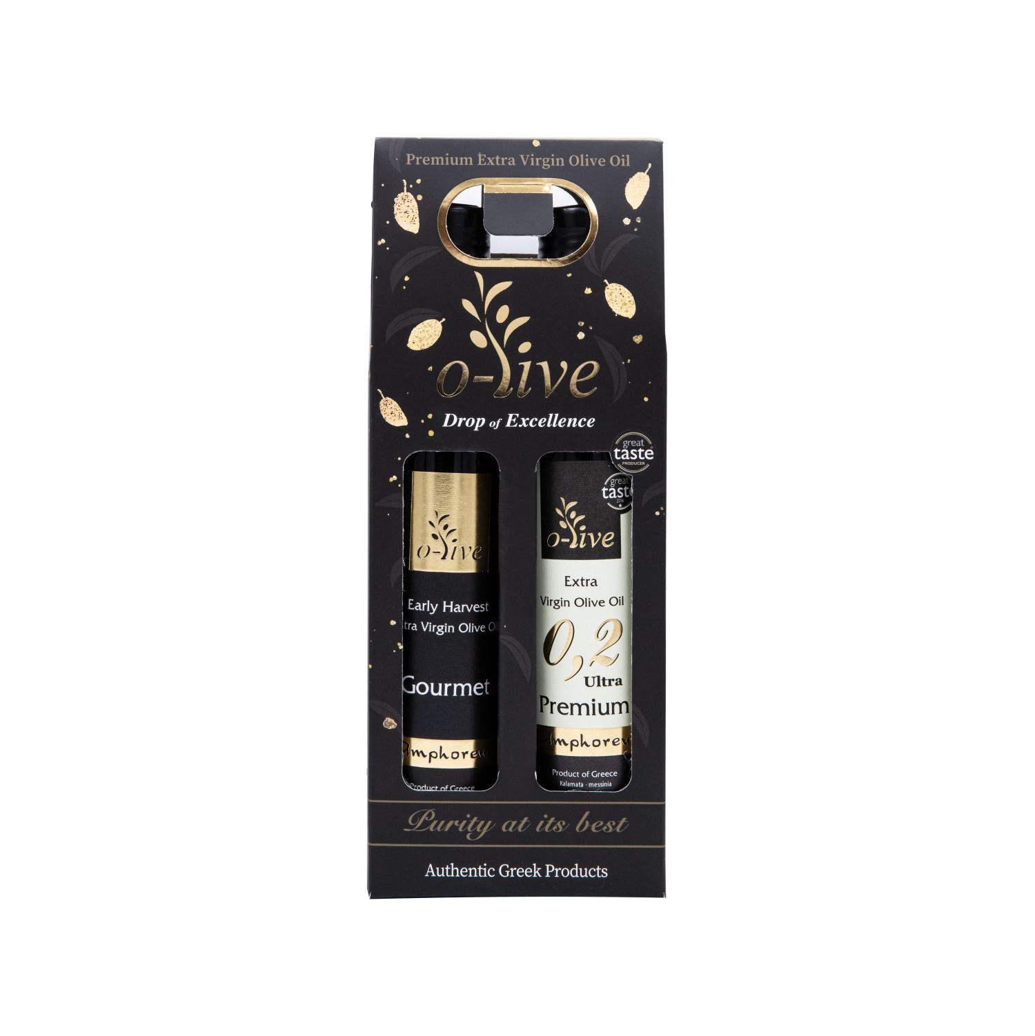 Giftpack 2 X 250ml gourmet and premium olive oil