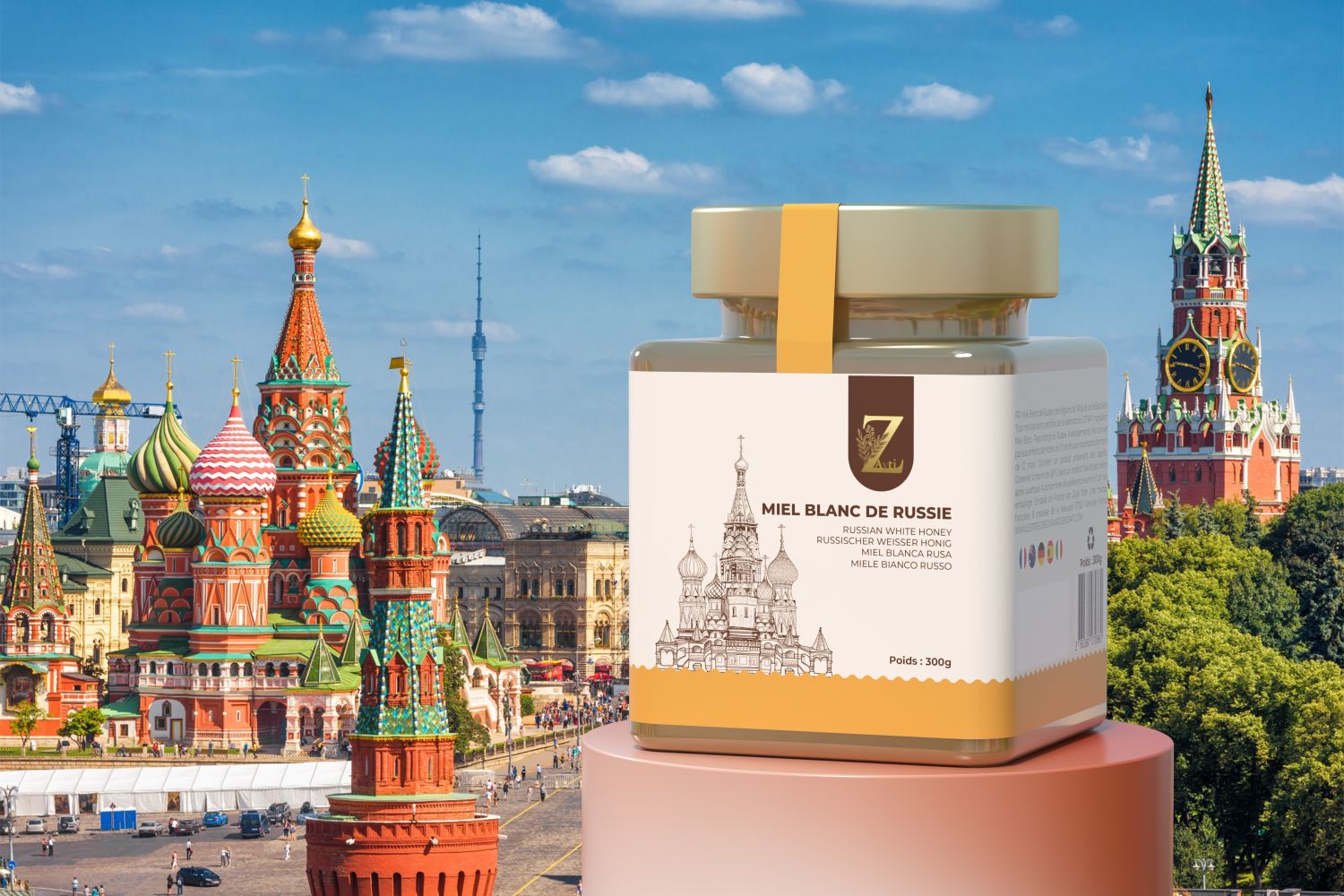 Russian White Honey - 300g