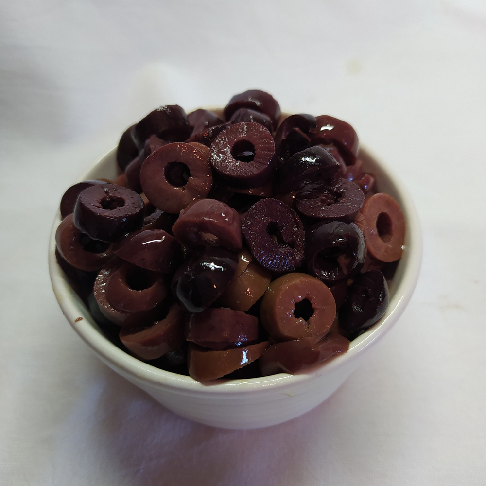 Kalamon Olives of Laconia Sliced - 2Kg weight - Container PΕ