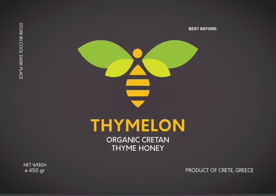 Thyme Honey Organic Glass Jar 450 gr