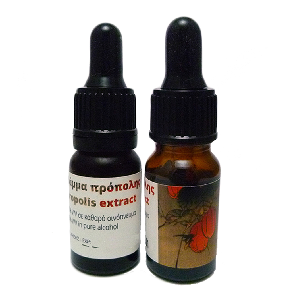 High-concentration 40% v/v Propolis Extract in pure ethanol.