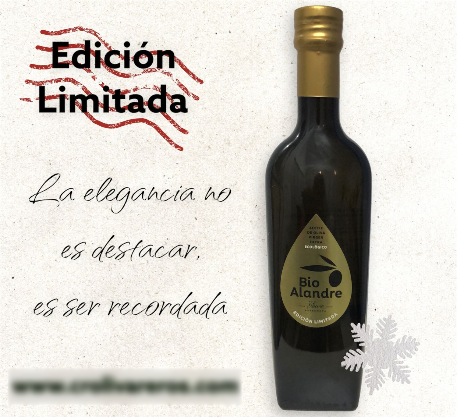 Limited Edition Bio Alandre Wooden case 500 ml Verdial de Badajoz