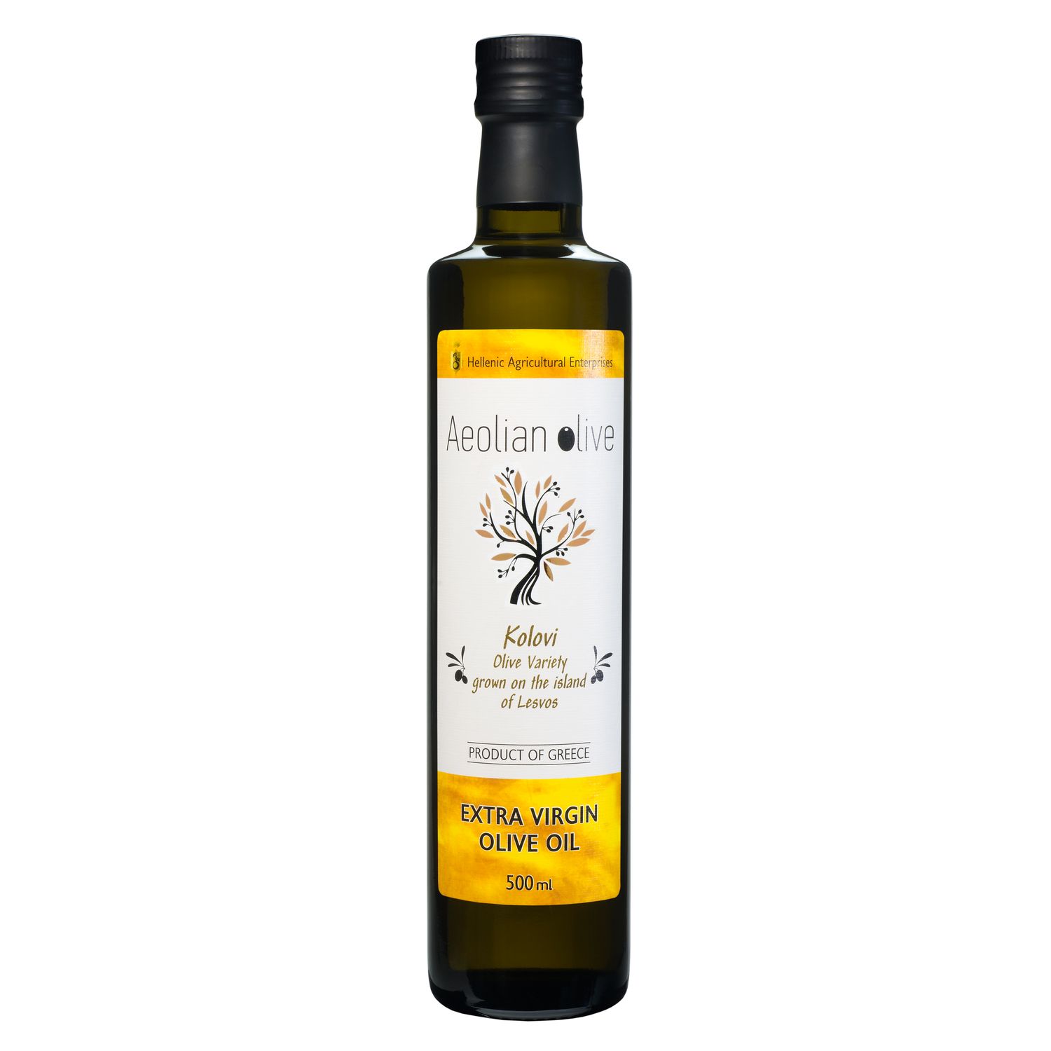 AEOLIAN OLIVE Extra Virgin Olive Oil 500ml (Glass Bottle)