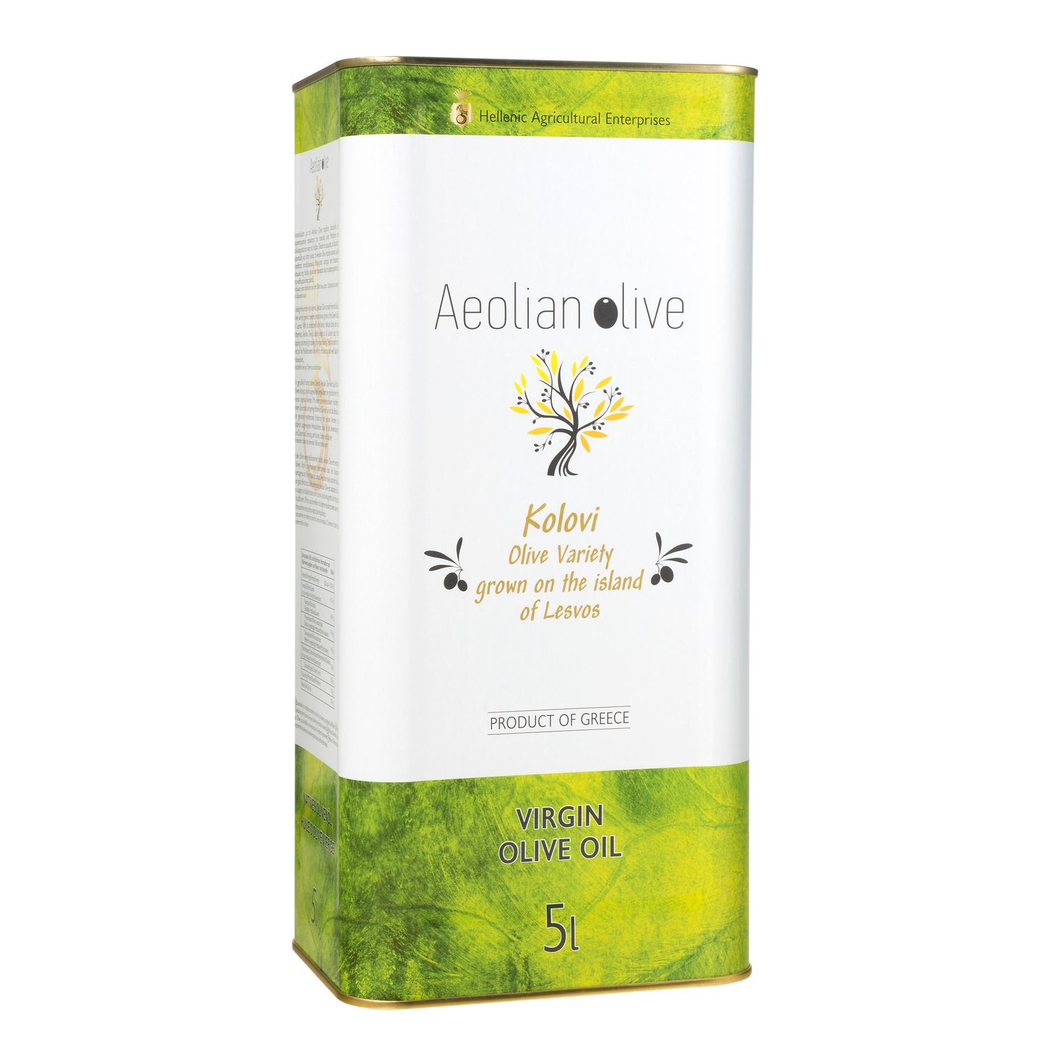 AEOLIAN OLIVE Virgin Olive Oil - Container 5lt