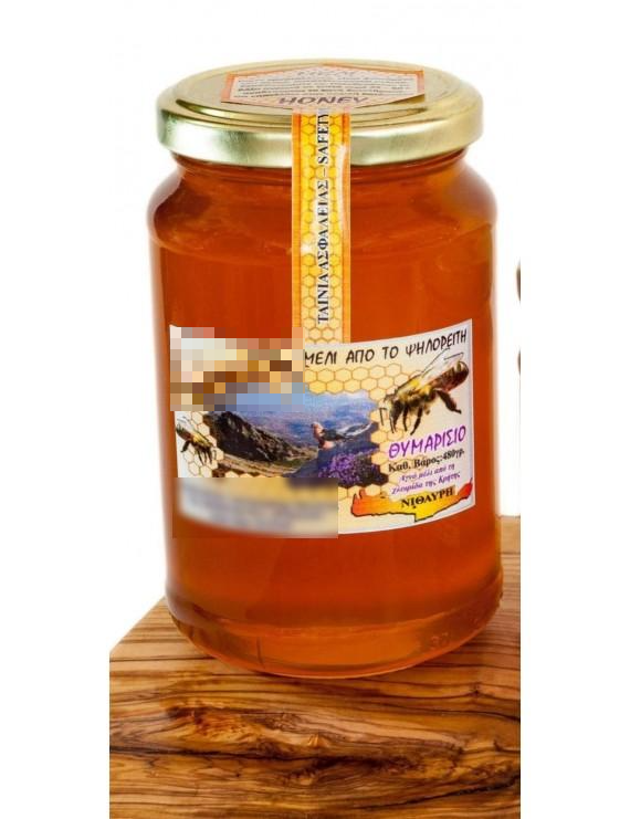 Authentic Cretan thyme Honey. Pure, healthy and nutritious Cretan thyme Honey from Psiloritis 1kg