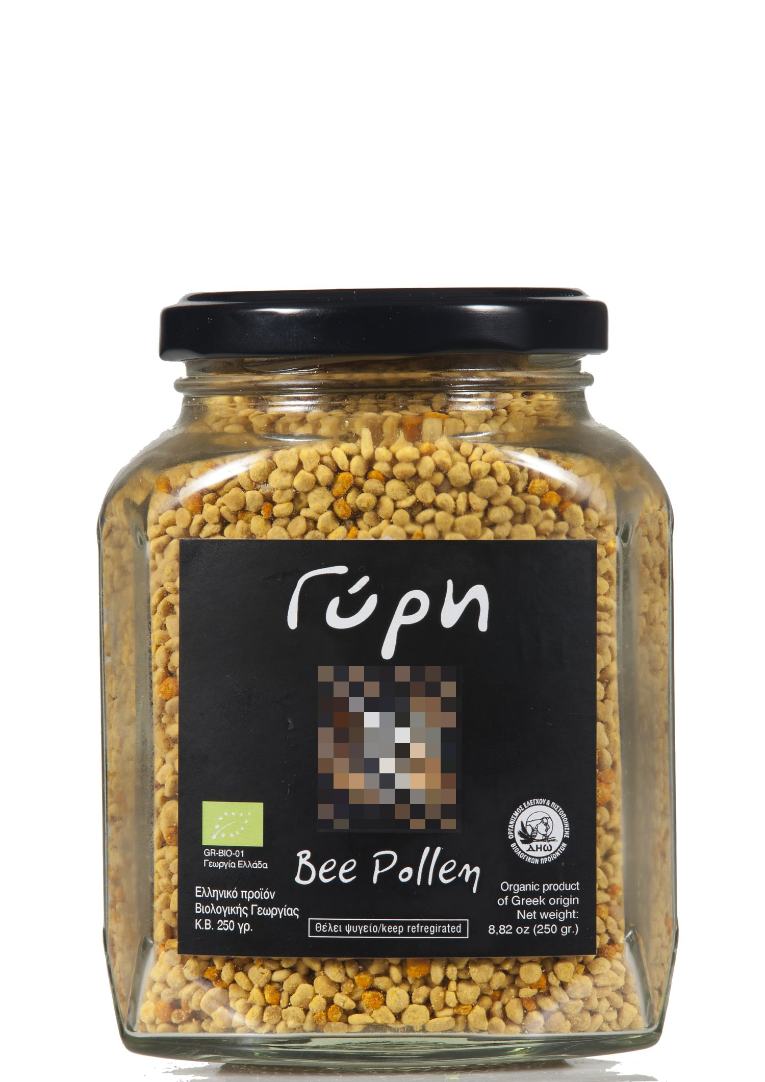 Organic Pollen, box of 12 jars 250g, total 3 kg