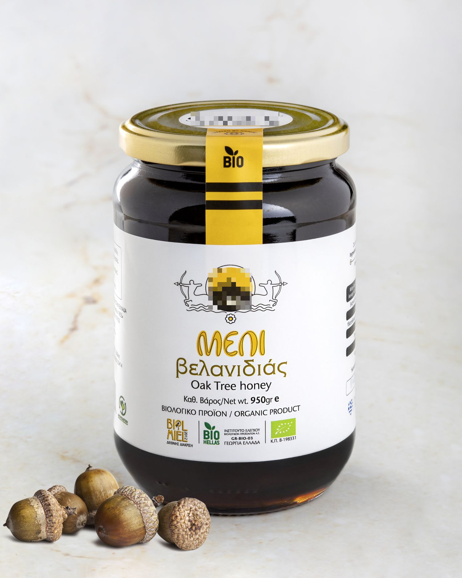 Oak trees organic honey 950g