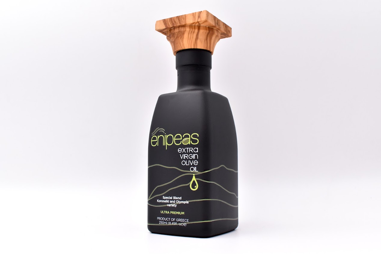 Organic High Polyphenolic EVOO 250ml - A luxury gift from the lands of Ancient Olympia. -Bottle 250ml