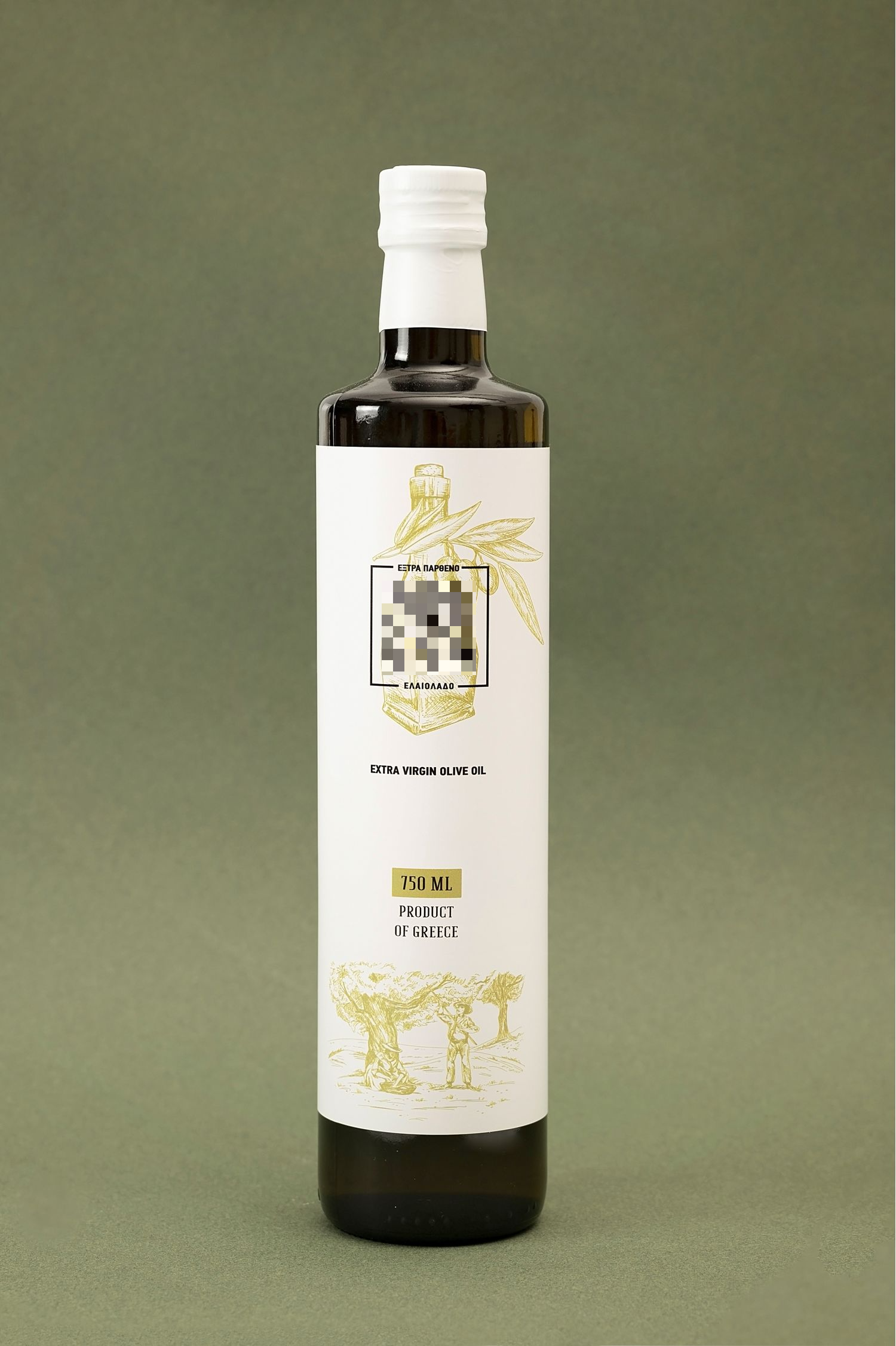 EVOO 750ml Glass Container Greece