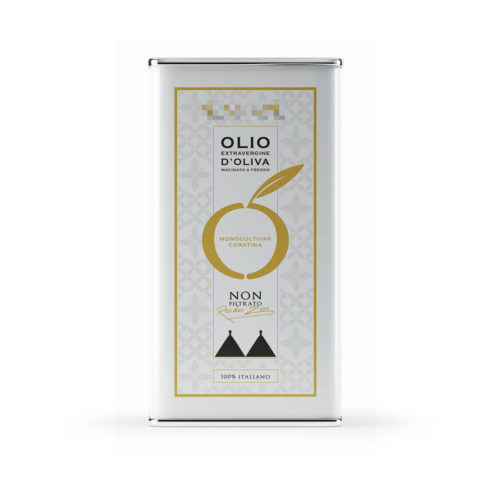 EXTRA VIRGIN OLIVE OIL 100% MONOCULTIVAR CORATINA - 5 L TIN CAN