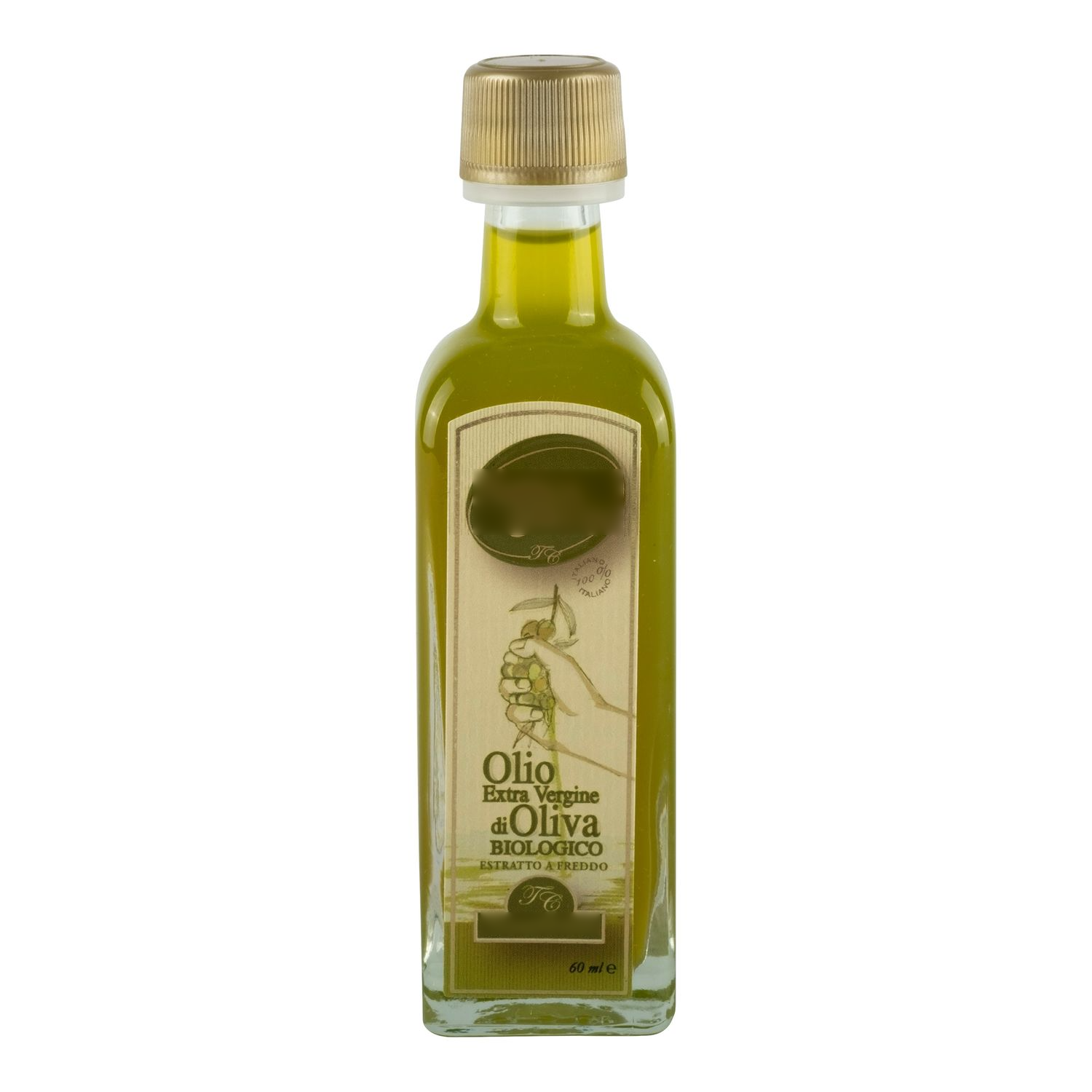 Organic Extra Virgin Olive Oil 60ml 100% Italian - Produced in Sicily - Cold pressed