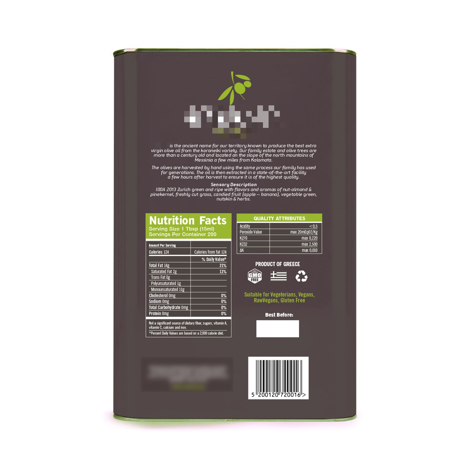 Extra Virgin Olive Oil 3lt