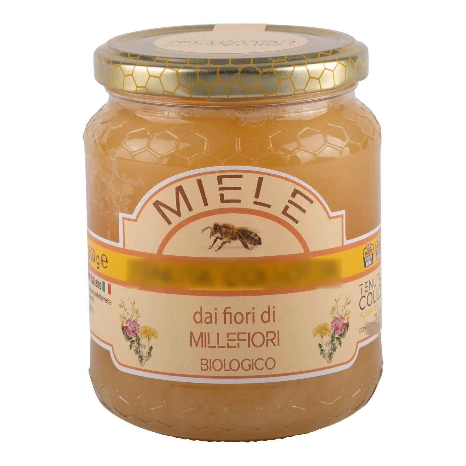 Organic Millefiori Honey 500g- 100% Italian - Made in Sicily