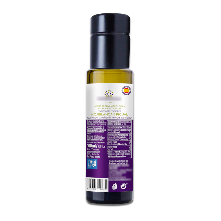 Extra Virgin Olive Oil - variety: Hojiblanca & Picual 100ml