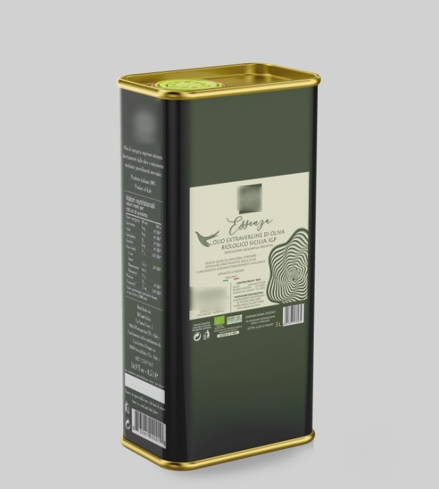 Essenza - Organic Extra Virgin Olive Oil Sicily PGI - Tin 3L