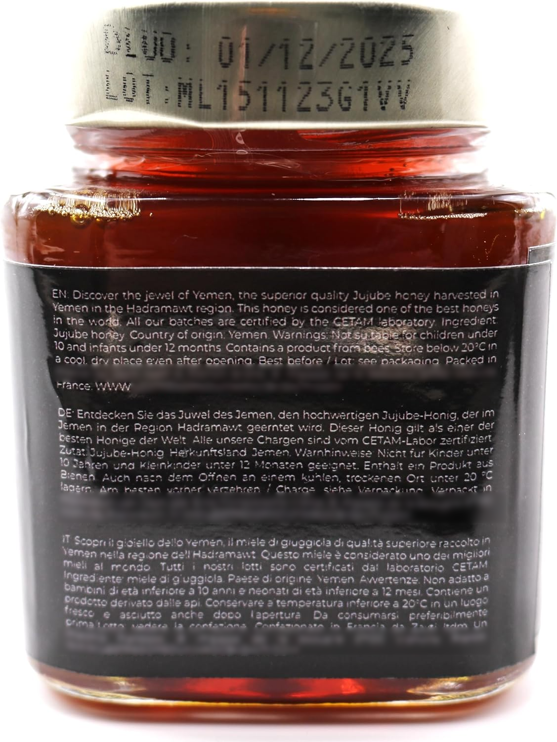 Jujube honey from Yemen - GENUINE SIDR MALIKI