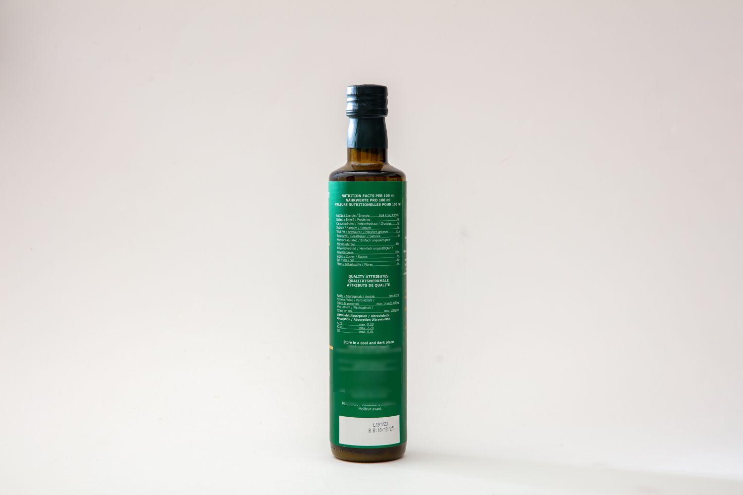Organic Extra Virgin Οlive Οil Protected area Kalamata with High Polyphenols