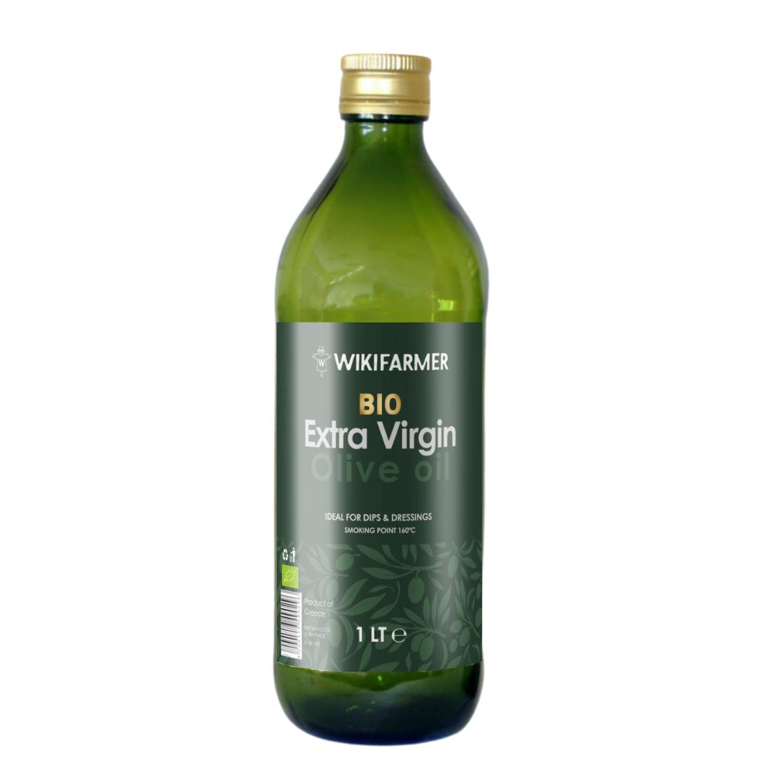 BIO - EVOO 1L Quadra Glass Bottle
