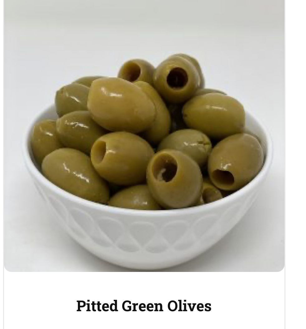 Green olive pickles